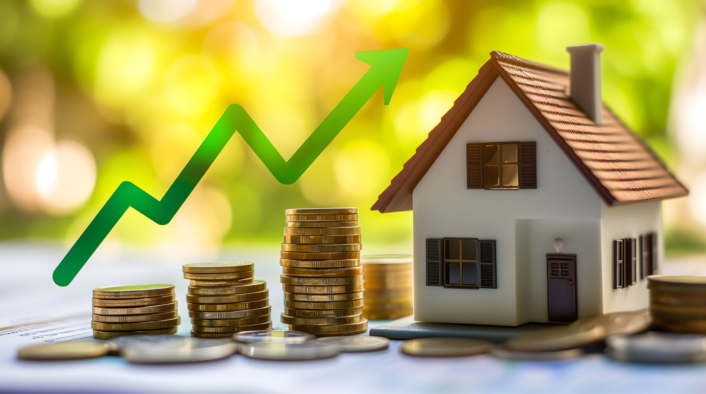 Gros plan d'un tableau Excel imprimé comparant la rentabilité de trois biens immobiliers, avec une main surlignant le taux le plus élevé.
